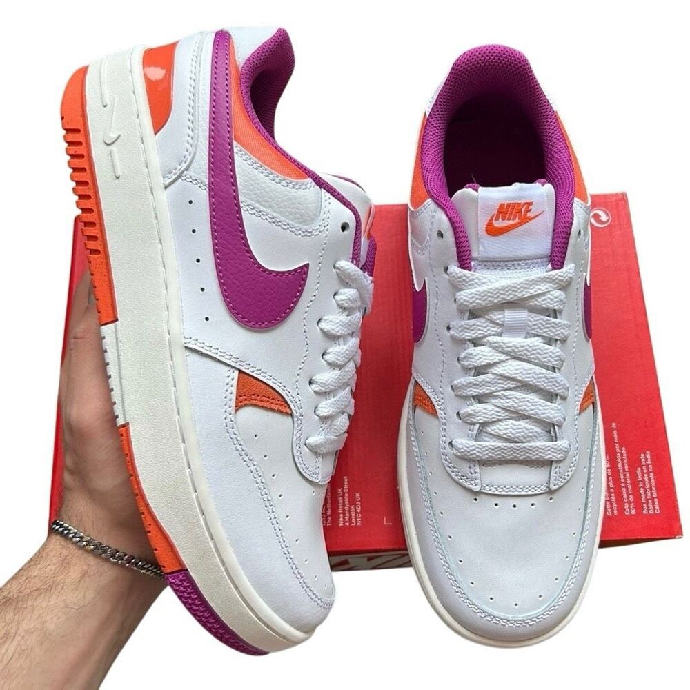 Nike Women's Athletic Shoes White, Purple, and Orange NIB